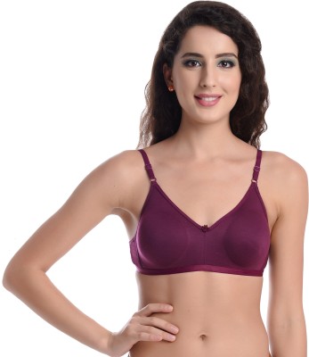 Madam BRA Women T-Shirt Non Padded Bra(Purple)