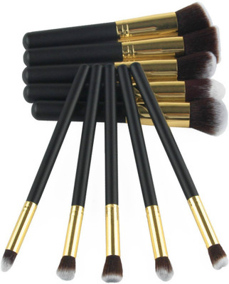 SHAGGY 10 PC. APPLICATOR OF MAKEUP TOOLS SET OF BRUSH (PACK OF 10(Pack of 10)