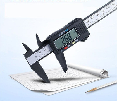 Raquel Electronic Carbon Fiber Composites Digital Vernier Caliper 6 inch -Vernier Caliper with LCD Screen Digital Caliper Digital Caliper(150 mm)
