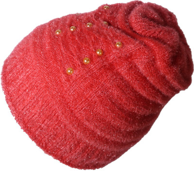 Hind Home Solid, Self Design Beanie Cap