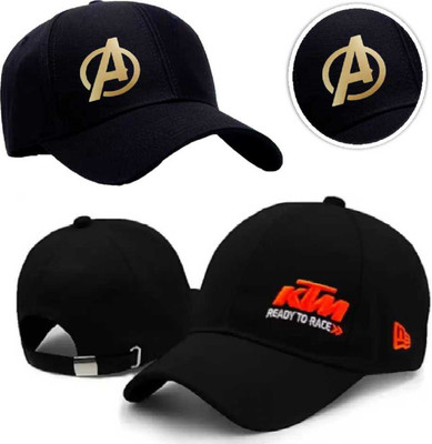YES TAG Self Design, Printed, Embroidered Sports/Regular Cap Cap(Pack of 2)