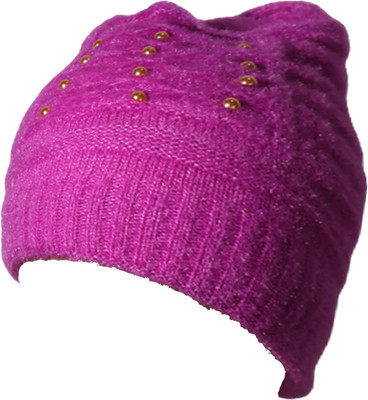 Hind Home Solid, Self Design Beanie Cap