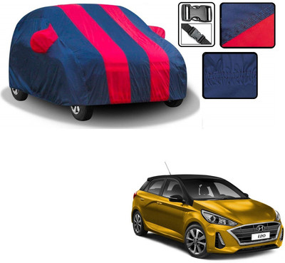 KOZDIKO Car Cover For Hyundai Elite i20 (With Mirror Pockets)(Blue, Red, For 2020, 2021, NA Models)