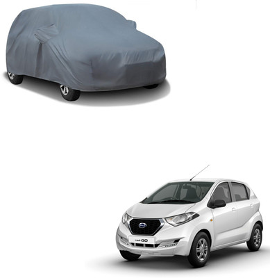 AuTO ADDiCT Car Cover For Datsun Go (With Mirror Pockets)(Grey)