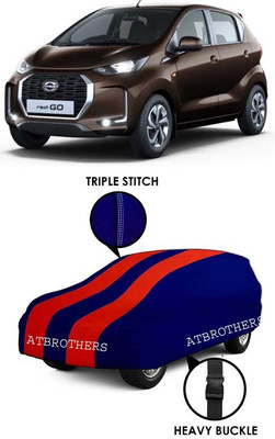 ATBROTHERS Car Cover For Datsun Redi GO A (Without Mirror Pockets)(Blue, Red)