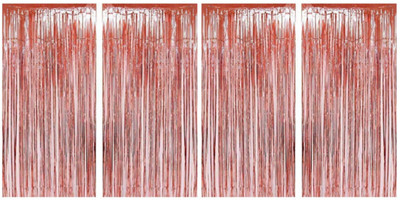 Alaina ROSEGOLD Fringe Curtains