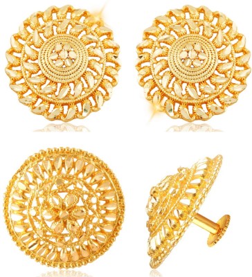 VIGHNAHARTA Vighnaharta Allure Graceful Alloy Gold Plated Stud Earring Combo set For Women and Girls Pack of- 2 Pair Earrings- VFJ1397-1171ERG Alloy Earring Set