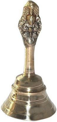 Radha BRASS POJA BELL (PACK OF 1) Brass Pooja Bell(Gold)