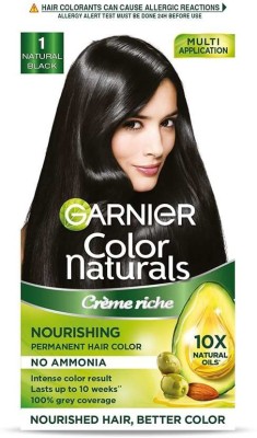 Compare GARNIER Color Naturals Creme , Shade 1, Natural Black Price in  India - CompareNow