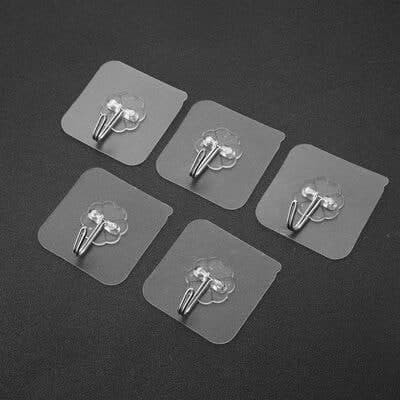 SHOPOGENIX pack of 10 Wall Hooks Heavy Duty Hooks for Hanging 10KG Hook 10(Pack of 10)