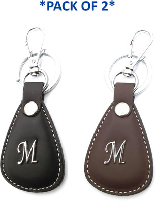 VS Club COMBO_M_LETTER_KEYCHAIN_BLACK_BROWN Key Chain