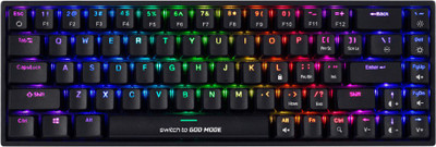 Cosmic Byte CB-GK-23 Artemis Per Key RGB Mechanical Blue Switch Wired USB Laptop-size Gaming Keyboard Compatible with Desktop, Laptop, Mac(Black)