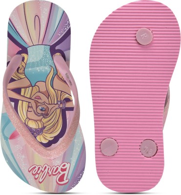 BARBIE Barbie Girls Slip On Slipper Flip Flop(Pink , 12-13 Years)