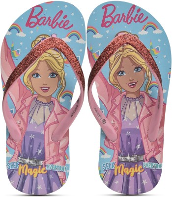 BARBIE Girls Slip On Slipper Flip Flop(Multicolor , 9-10 Years)