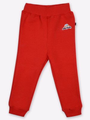 LITTLE COUNTY Track Pant For Baby Boys(Red, Pack of 1)