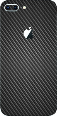 BugguSkin Apple iPhone 8 Plus Mobile Skin(Ultra Super Black Carbon fiber Skin With High Matte Finish.)