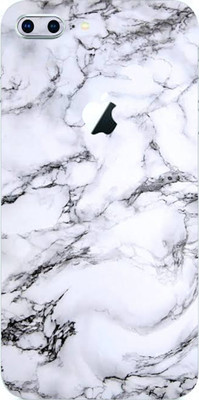 BUGGU Apple iPhone 8 Plus, Apple iPhone 8 Plus Mobile Skin(Ultra Super Milky White Marble Skin With High Matte Finish., Mobile Skin (Back+Side+Camera))