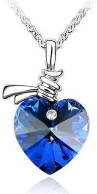 SPYN Blue Heart Pendant For Girls Alloy Pendant