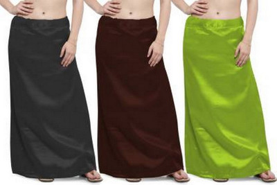 KAVYA DESIGNERS RAYON PETTICOAT KVGS14 Satin Blend Petticoat(Free)