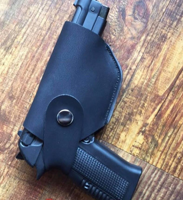 Black Camel 608 Metal Gun with Lighter Barrel Pull Back System Black Pocket Lighter(Black)