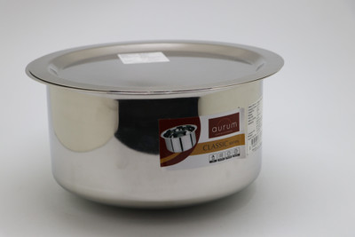 Aurum Classic Tope with Lid 4.5 L capacity 21.8 cm diameter(Stainless Steel, Induction Bottom)