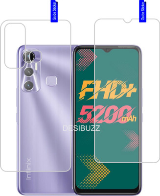 DESIBUZZ Front and Back Screen Guard for Infinix Hot 11(Pack of 2)