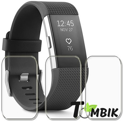 tombik Impossible Screen Guard for New-Fitbit Charge 2 Heart Rate + Fitness Wristband(Pack of 3)