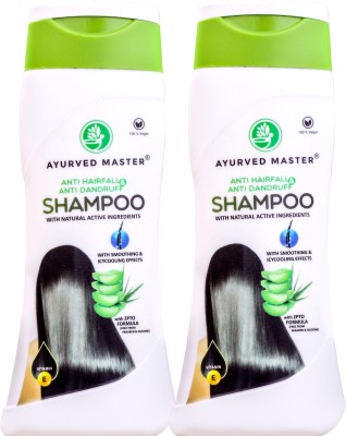 AYURVED MASTER Aloe Vera Shampoo – Reduces hair fall and dandruff – Removes excess oil from the scalp For a long time, aloe vera has been the go-to solution for all hair loss problems.200ML-PACK OF 2(400 ml)