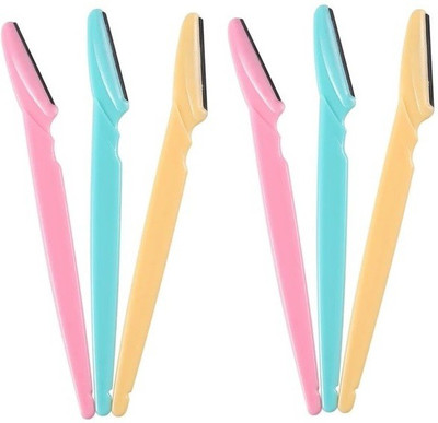 tanvi27 New Eyebrow Razor, , Facial Razor with Safety Cover Set Of 6, Men & Women(Pack of 6)