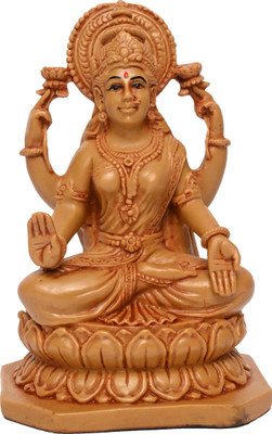 KariGhar Laxmi Maa D0190 Decorative Showpiece  -  14 cm(Polyresin, Brown)