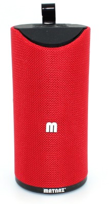Matnaz Portable Light Weight Wireless Bluetooth Speaker- TG113 (Red) 5 W Bluetooth Speaker(Red, Stereo Channel)