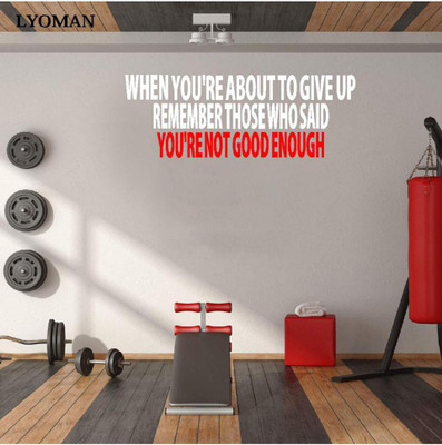 DICTON HUB 59 cm Motivation Removable Sticker(Pack of 1)
