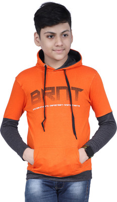 Kundan Full Sleeve Color Block Boys Sweatshirt