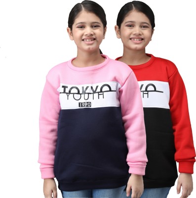 Fit N Fame Full Sleeve Printed Girls Sweatshirt