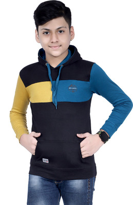 Kundan Full Sleeve Color Block Boys Sweatshirt