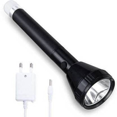 JMALL Hi-Watt 2in1 900M Range Long Beam 4 Modes: High, Low, SOS, Table Lmp Waterproof Chargeable LED 60W Flashlight Torch Emergency Table Lamp Emergency Table Lamp LONG PRESS FOR BLINKER Torch(Black, 27 cm, Rechargeable)