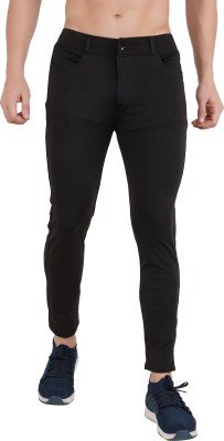 LDHSATI Tapered Men Black Trousers