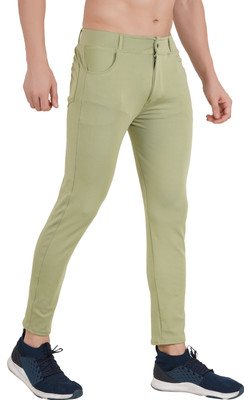 LDHSATI Tapered Men Green Trousers