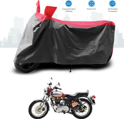 GOSHIV-car and bike accessories Two Wheeler Cover for Royal Enfield(Electra 5S, Red)