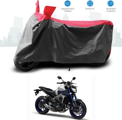 GOSHIV-car and bike accessories Two Wheeler Cover for Yamaha(MT-09, Red)