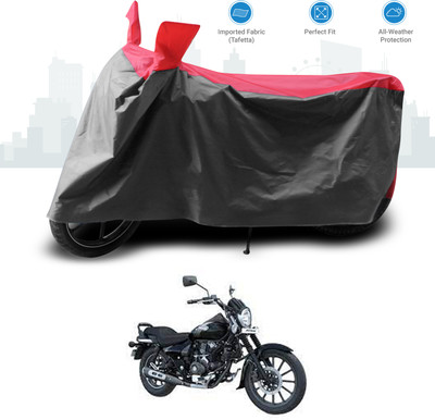 GOSHIV-car and bike accessories Two Wheeler Cover for Bajaj(Avenger 180 Street, Red)
