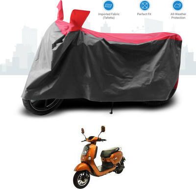 GOSHIV-car and bike accessories Two Wheeler Cover for Okinawa(Lite, Red)