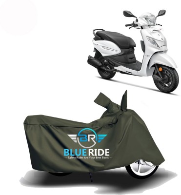 BLUERIDE Two Wheeler Cover for Hero(Pleasure+ 110, Green)