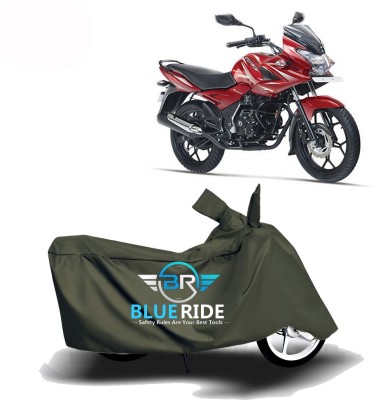 BLUERIDE Two Wheeler Cover for Bajaj(Discover 150 s, Green)