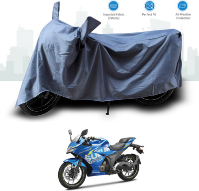 GOSHIV-car and bike accessories Two Wheeler Cover for Suzuki(Gixxer SF 250, Grey)