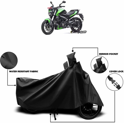 KEDIT Two Wheeler Cover for Bajaj(Dominar, Black)
