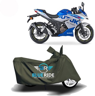 BLUERIDE Two Wheeler Cover for Suzuki(Gixxer SF 250, Green)