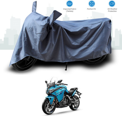 GOSHIV-car and bike accessories Two Wheeler Cover for CFMoto(650GT, Grey)