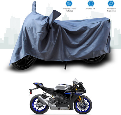 GOSHIV-car and bike accessories Two Wheeler Cover for Yamaha(YZF R1M, Grey)