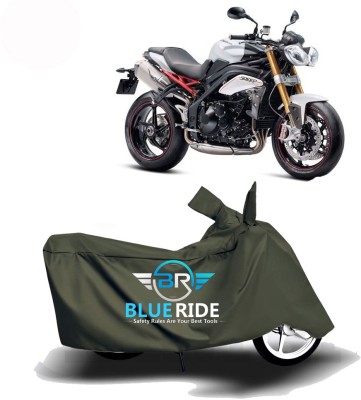 BLUERIDE Two Wheeler Cover for Triumph(Speed Triple ABS, Green)